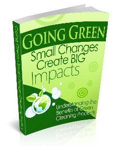 Going Green Small Changes Create BIg Impacts from Green Cleaning Products